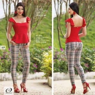 REF. 90454
Blusa en doble punto
COLOR: Rojo
TALLA: s,m,l,xl
PRECIO: $79.900
REF. 94514
Pantalón en drill stretch
COLOR: Único
TALLA: 6,8,10,12,14,16
PRECIO: $ 119.900
"DEFINE TU ESTILO"
66
 