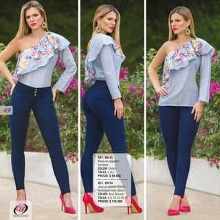 REF. 90415
Blusa en algodón
bordada
COLOR: Único
TALLA: s,m,l
PRECIO: $ 94.900
REF. 93374
Jean en denim stretch
terciopelo bota skinny
COLOR: Azul Oscuro
TALLA: 6,8,10,12,14,16
PRECIO: $ 119.900
"DEFINE TU ESTILO"
74
 