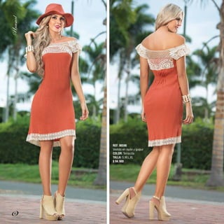 REF. 96596
Vestido en rayón y guipur
COLOR: Terracota
TALLA: S,M,L,XL
$ 94.900
62
 