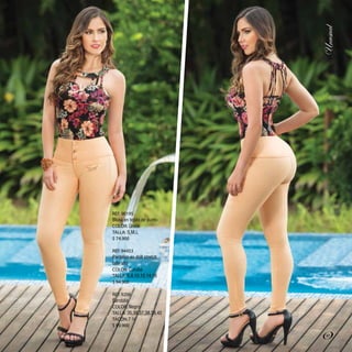 REF. 90195
Blusa en tejido de punto
COLOR: Único
TALLA: S,M,L
$ 74.900
REF. 94453
Pantalón en drill stretch
talle alto
COLOR: Curuba
TALLA: 6,8,10,12,14,16
$ 94.900
REF. 9206
Sandalia
COLOR: Negro
TALLA: 35,36,37,38,39,40
TACÓN:7 ½
$ 99.900
67
 