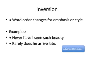 Mastering Unusual and Advanced English Grammar Structures for Fluency ...