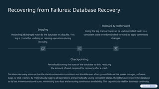 System Database Failure Internal Architecture of Database Management Systems 1 | PPTX
