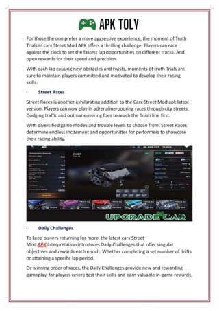 Unveiling Exciting New Events in carx Street Mod APK Latest Version PDF