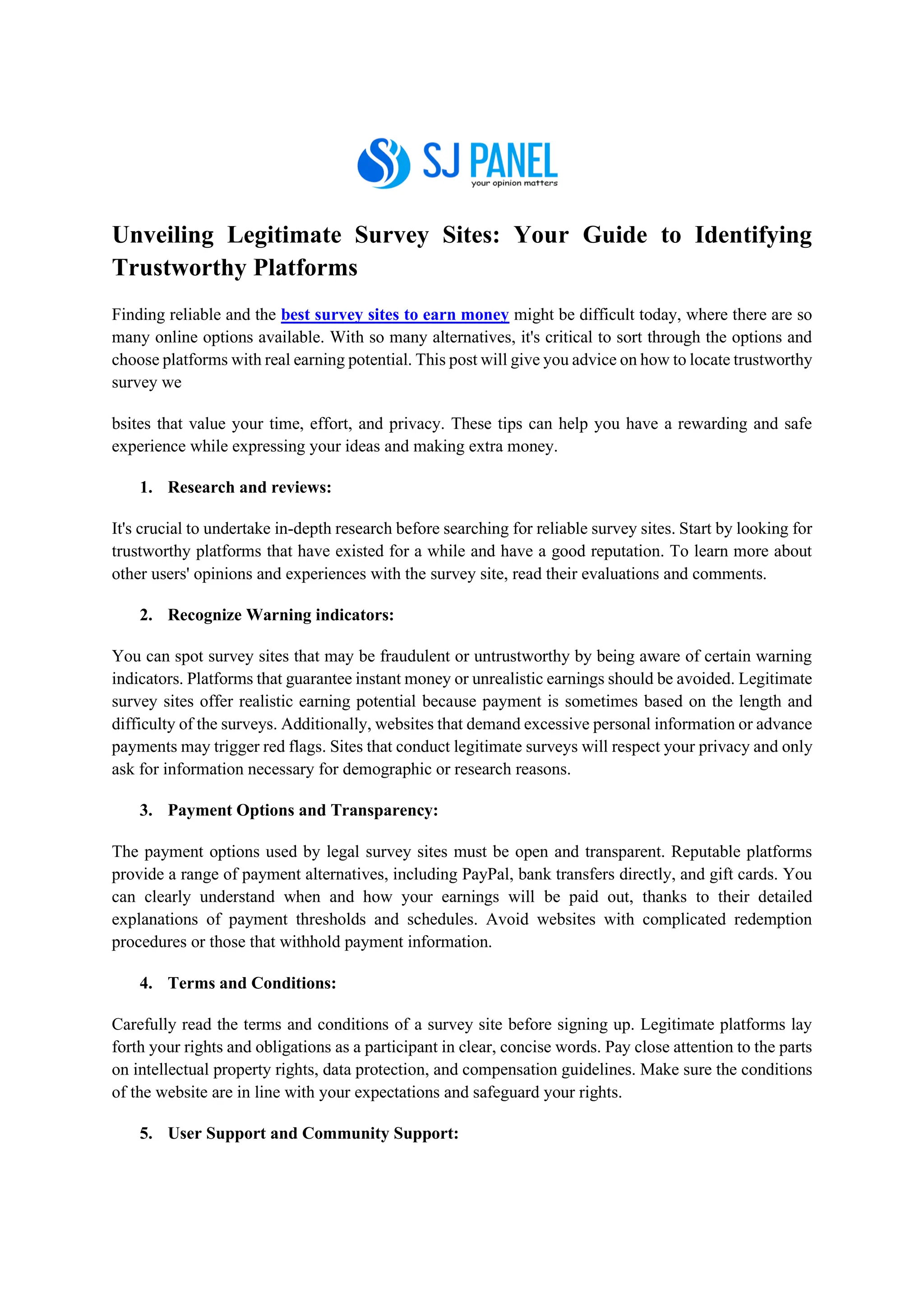 Unveiling Legitimate Survey Sites Your Guide to Identifying Trustworthy ...