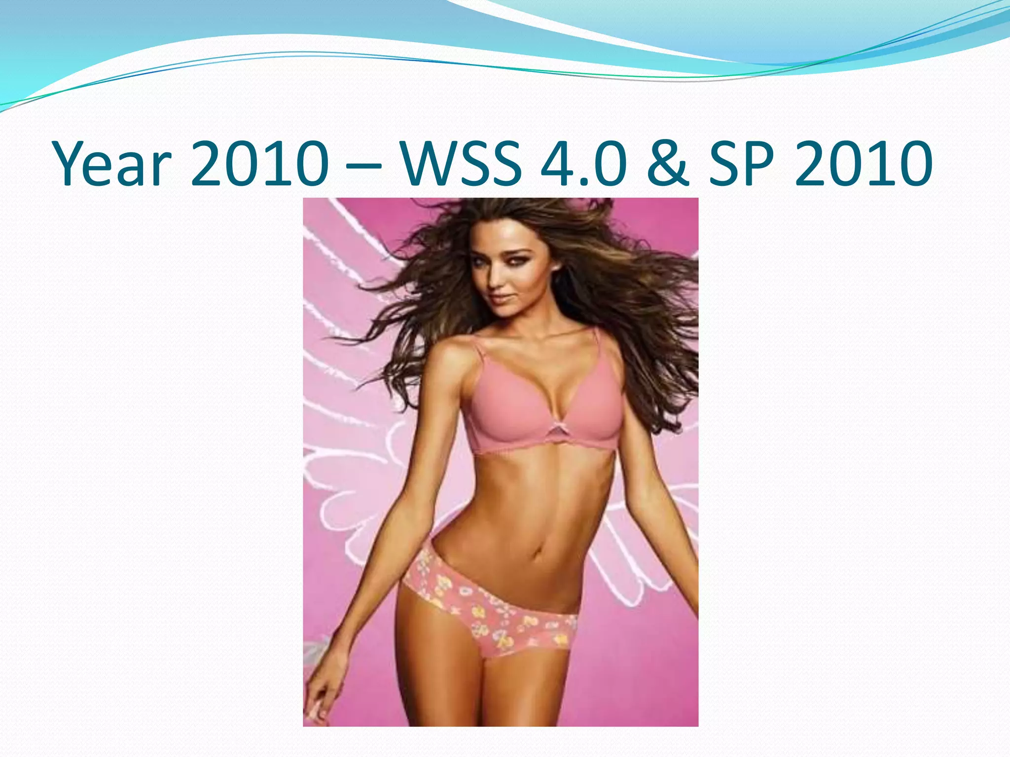 Year 2007 – WSS 3.0 & MOSS 2007