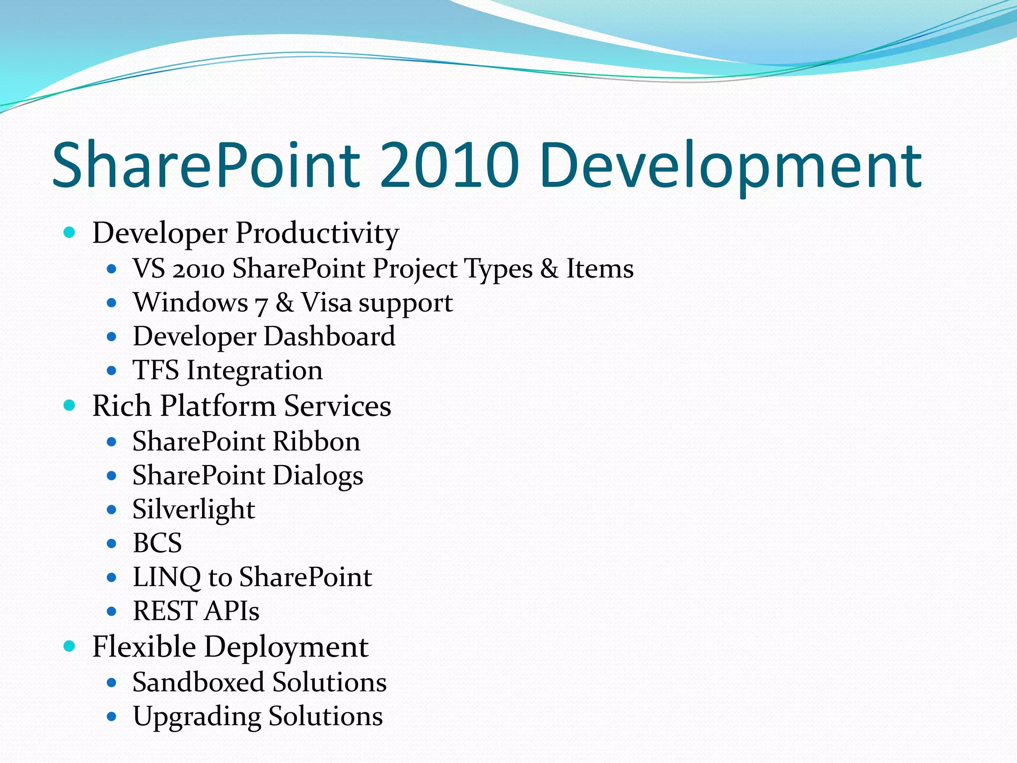 SharePoint 2010 Workloads