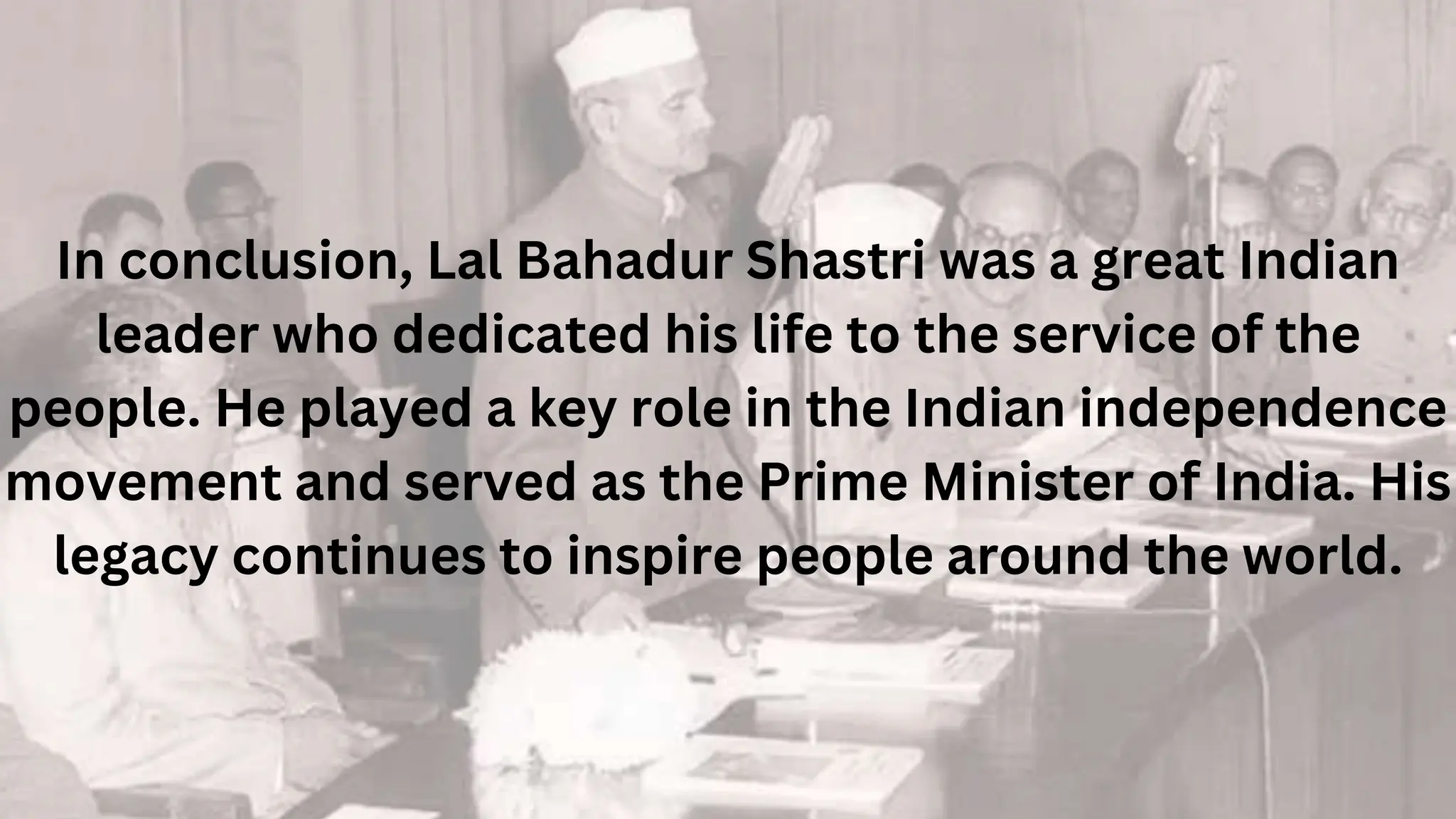 Unveiling the Legacy of Lal Bahadur Shastri A Tribute to His Life and ...