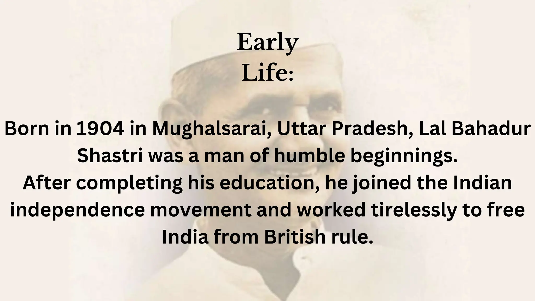 Unveiling the Legacy of Lal Bahadur Shastri A Tribute to His Life and ...