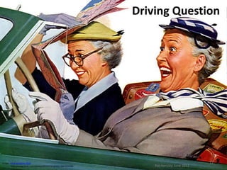 Driving Question




Image: 'ethyl-gasoline-1954'                                                               11
        http://www.flickr.com/photos/40143737@N02/3847574766       Pat Hensley June 2012
 