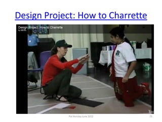 Design Project: How to Charrette




             Pat Hensley June 2012   25
 