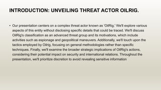 UNVEILING THE THREAT ACTOR FOR CYBERSECURITY ASSIGNMENT.pptx