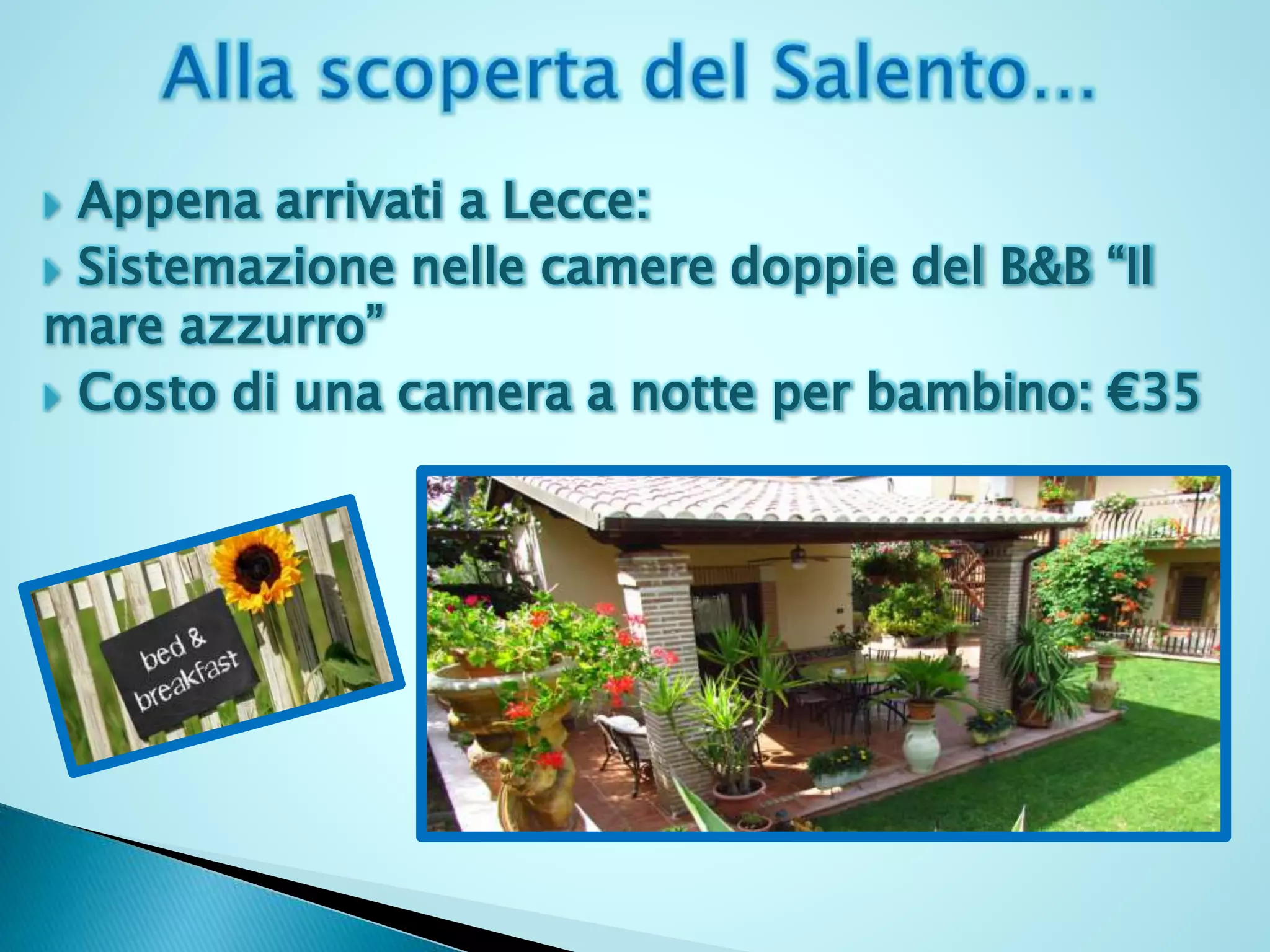 Un viaggio alla scoperta del salento | PPTX