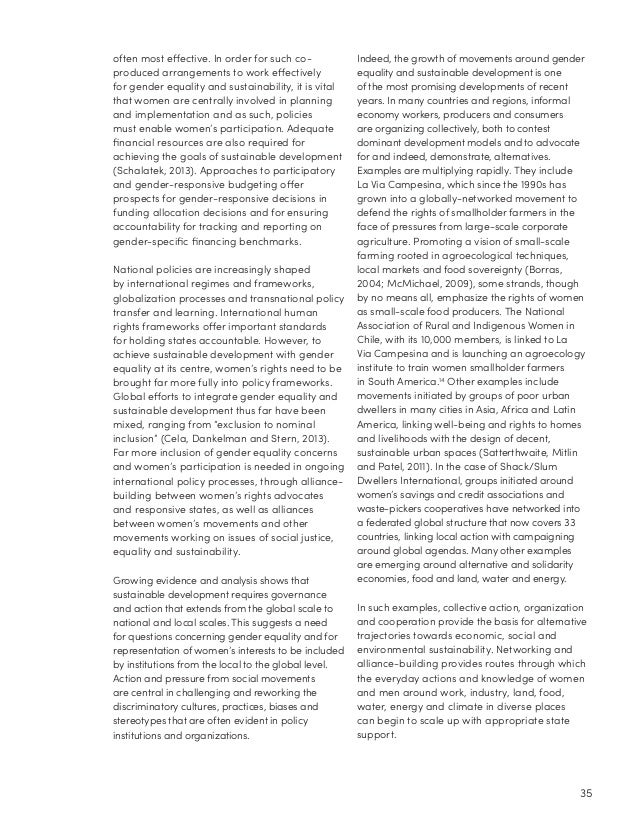 gender equality and environmental sustainability in That gender equality is not necessary for environmental sustainability the relationship between women's empowerment and the environment is often restricted to discussions on population with the argument that reducing birth rates by enabling women to. gender equality and environmental sustainability in That gender equality is not necessary for environmental sustainability the relationship between women's empowerment and the environment is often restricted to discussions on population with the argument that reducing birth rates by enabling women to.