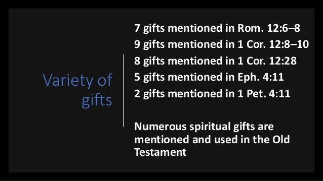 Unwrapping The Gifts 1 Corinthians 121 11