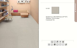 S-1103
Standard size: 609.6*609.6mm (24″*24″)
Thickness: 2.0/2.6/3.0mm
Customized: Yes
 