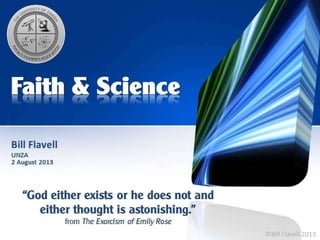 Unza faith & science presentation