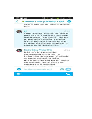 Informe derecho int arbritaje internacional