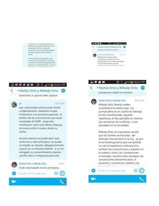 Informe derecho int arbritaje internacional