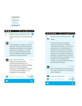 Informe derecho int arbritaje internacional