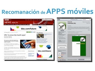 Recomanación de APPS móviles
 
