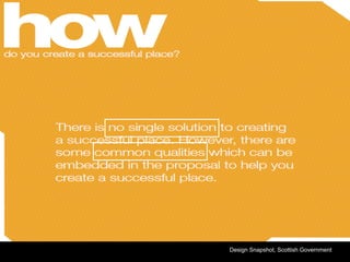 Design Snapshot, Scottish Government
 