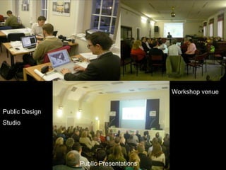 Public Design
Studio
Public Presentations
Workshop venue
 