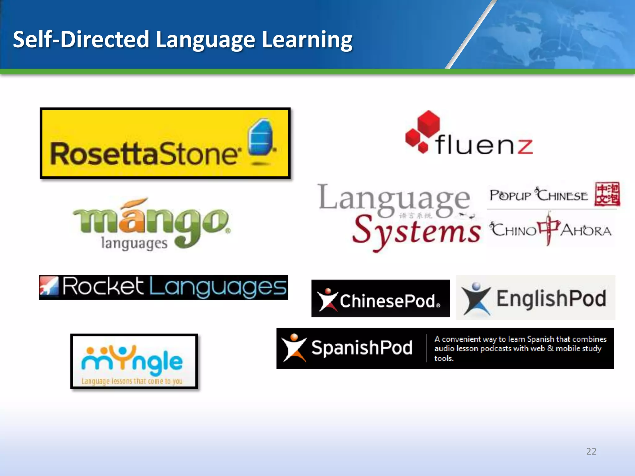 Self-Directed Language Learning




                                  22
 