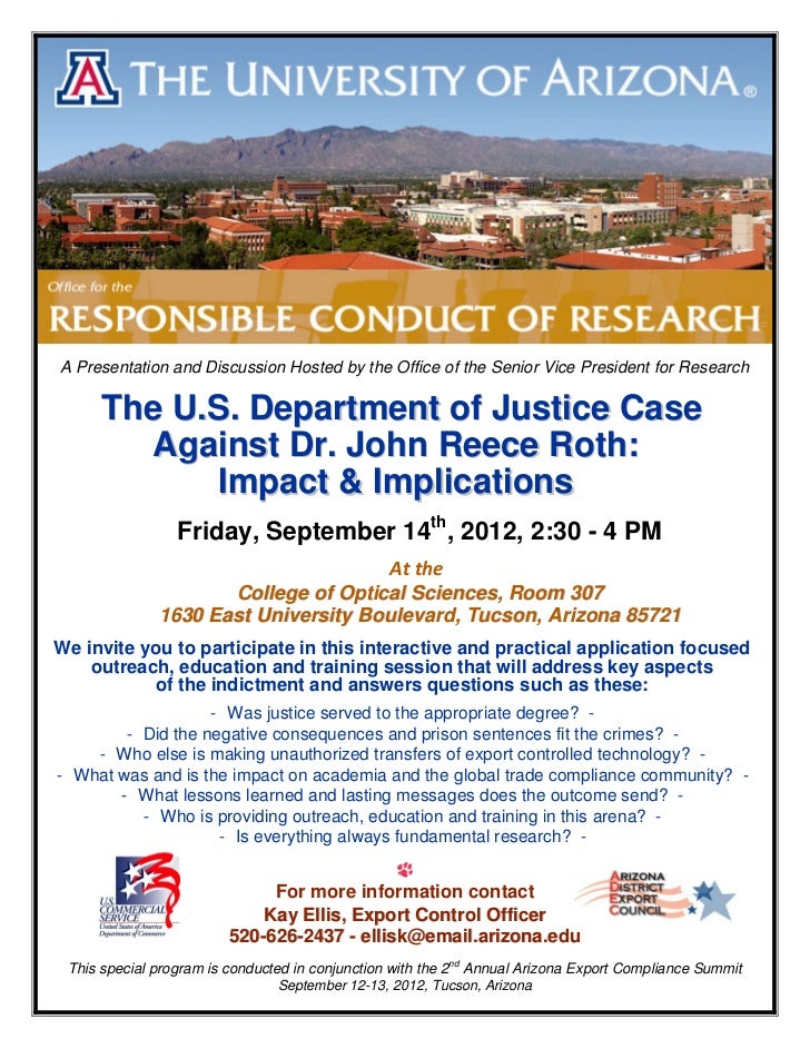 university of arizona dr roth session flyer arizona flyers