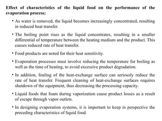 Comprehensive Overview of Evaporation in Food Processing Techniques | PPTX