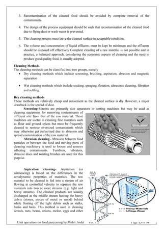 Unit operation in Food Processing | DOC