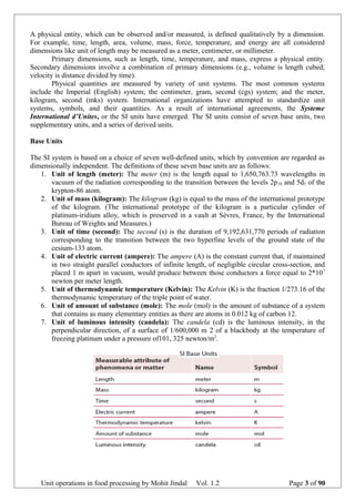 Unit operation in Food Processing | DOC