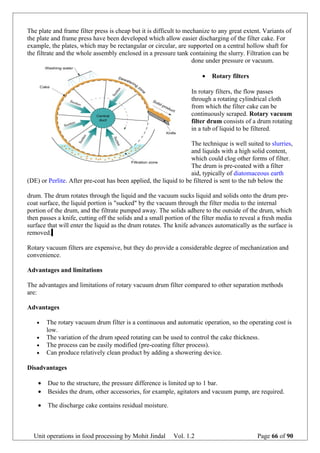 Unit operation in Food Processing | DOC