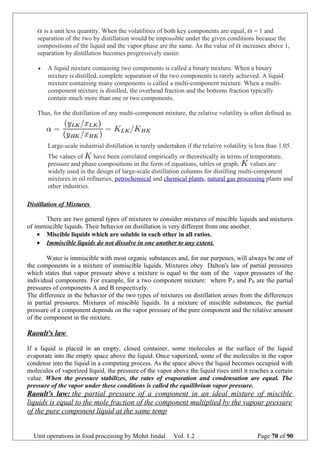Unit operation in Food Processing | DOC