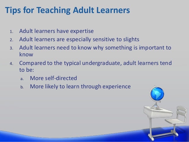 Adult Learner An Alternative For Adult Learners