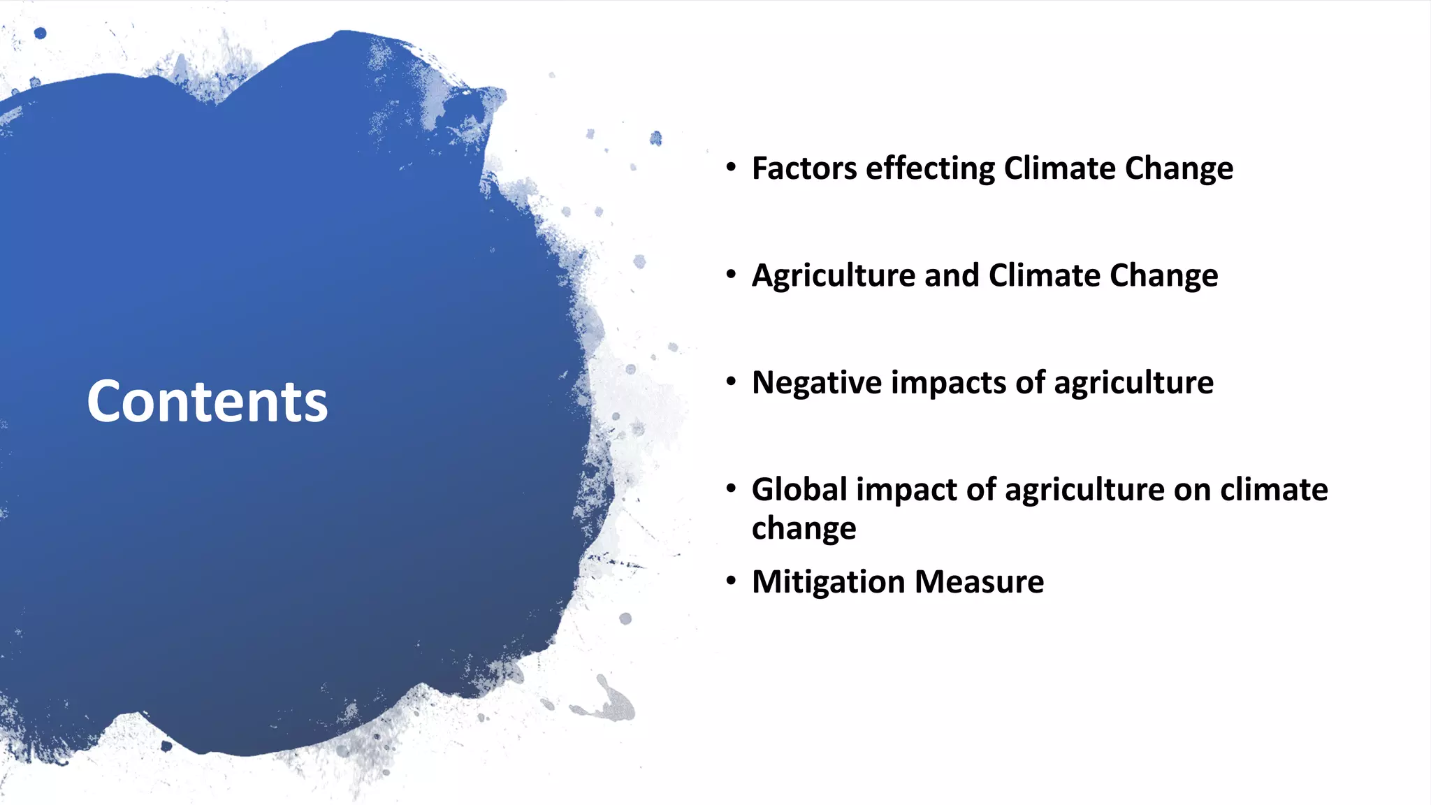 Impact of agriculture on climate change | PPTX