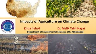 Impact of agriculture on climate change | PPTX