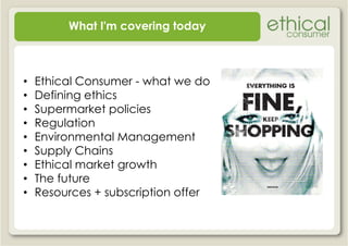Supermarkets and Ethics | PDF