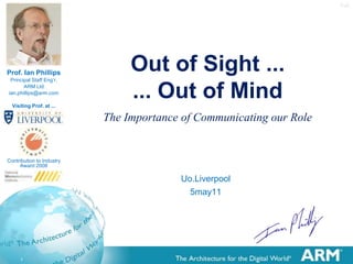 1v0 Out of Sight ...... Out of MindThe Importance of Communicating our Role Uo.Liverpool 5may11 