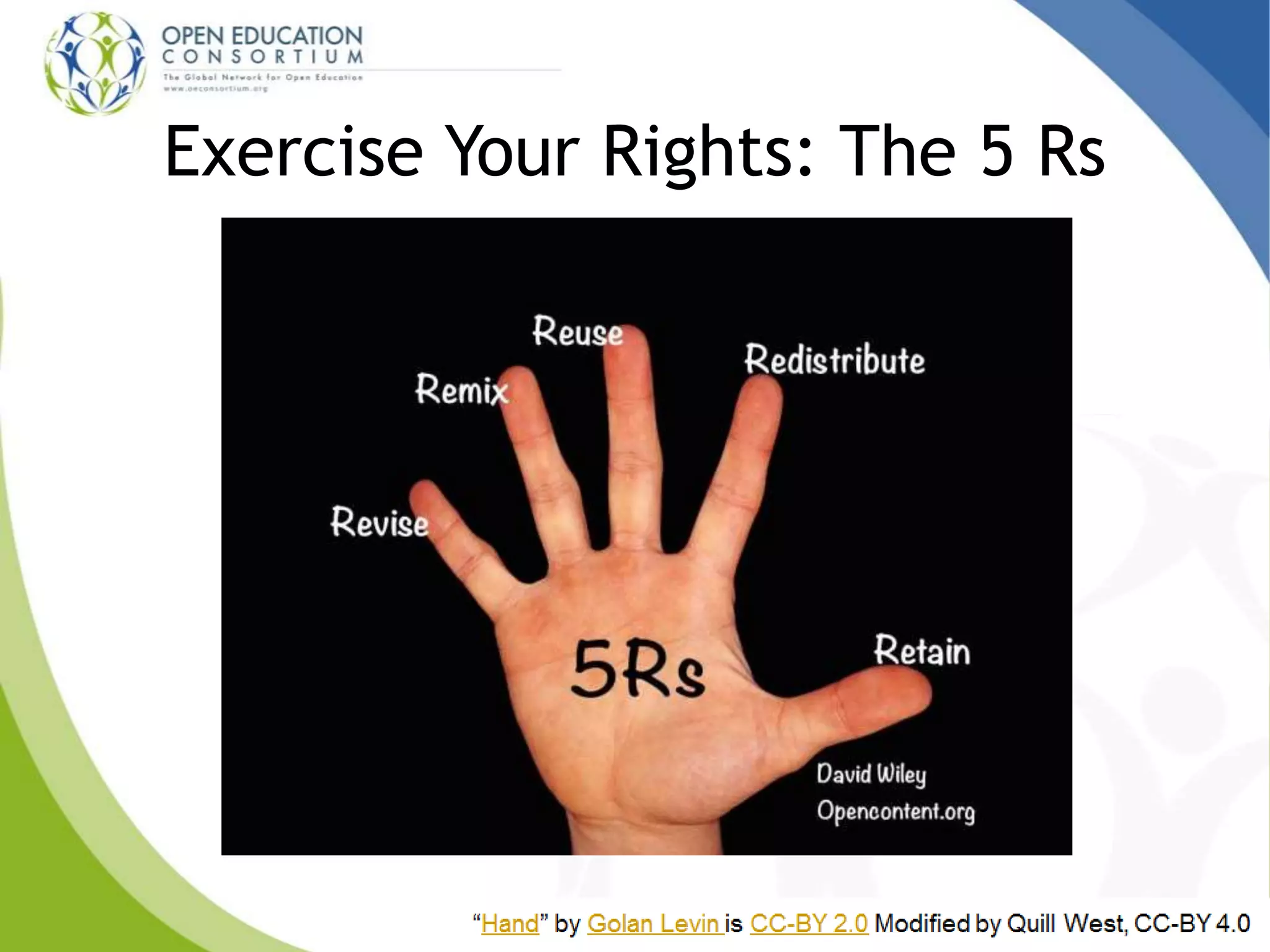 Exercise Your Rights: The 5 Rs
 