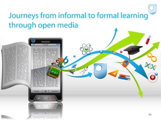 Journeys from informal to formal learning
through open media

34

34
34

 