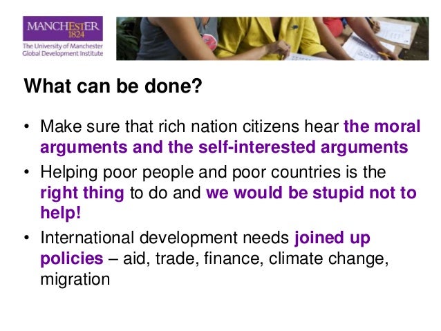 Should wealthy countries help poor countries essay