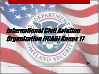 International Civil Aviation
Organization (ICAO) Annex 17
34
 