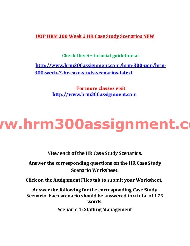 Human resource management case study assignment pdf image