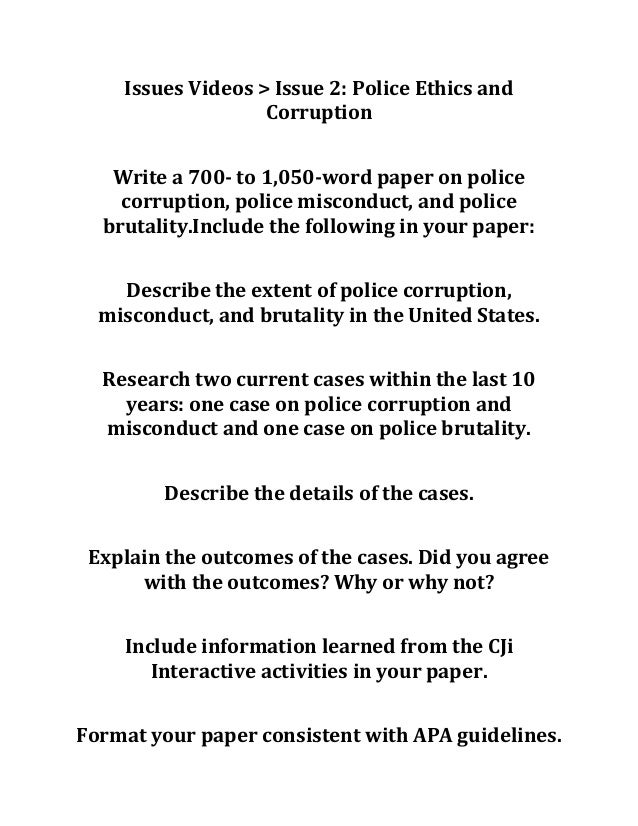 Writing Police Brutality Research Paper