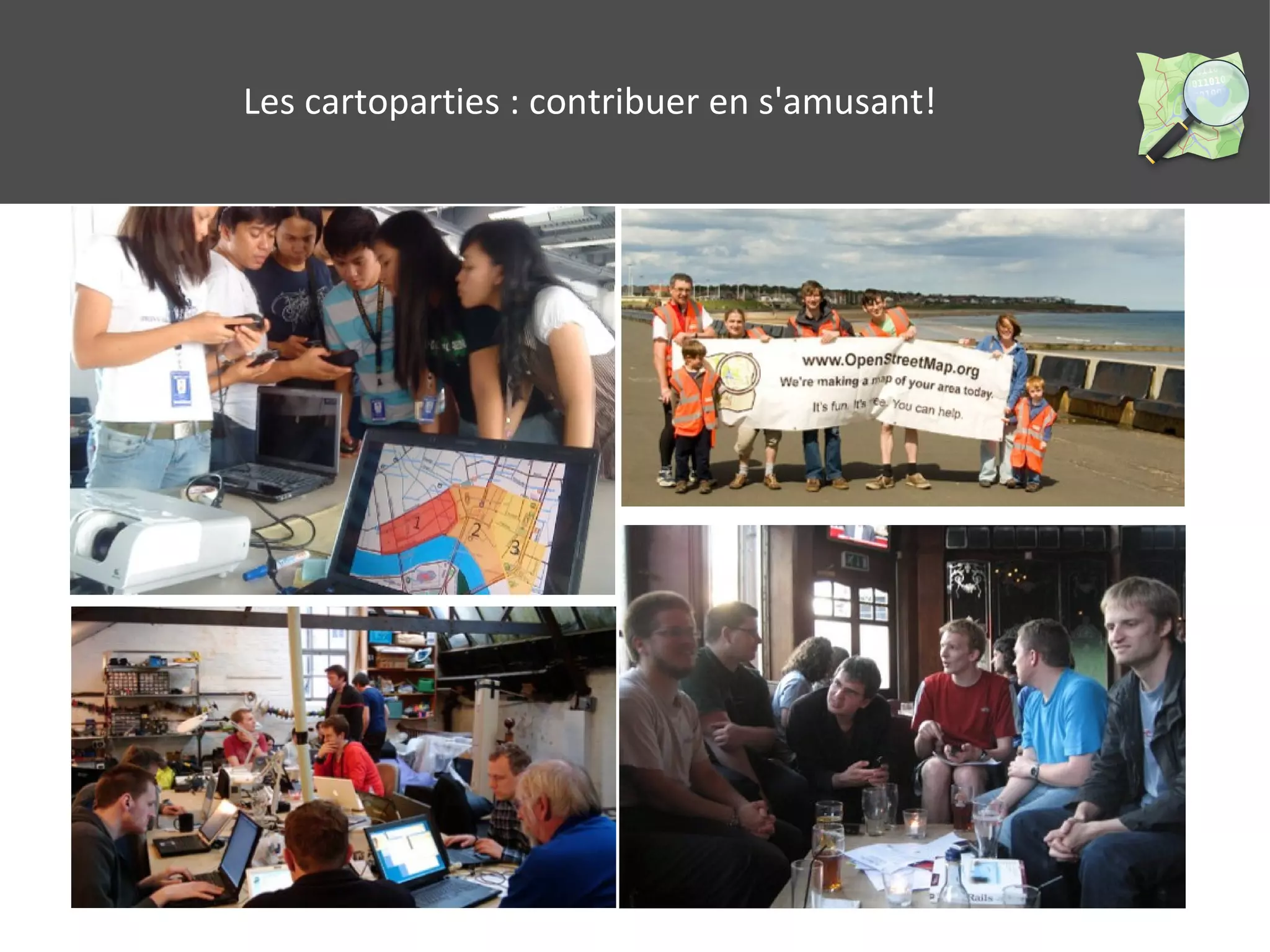 Les cartoparties : contribuer en s'amusant! 
 