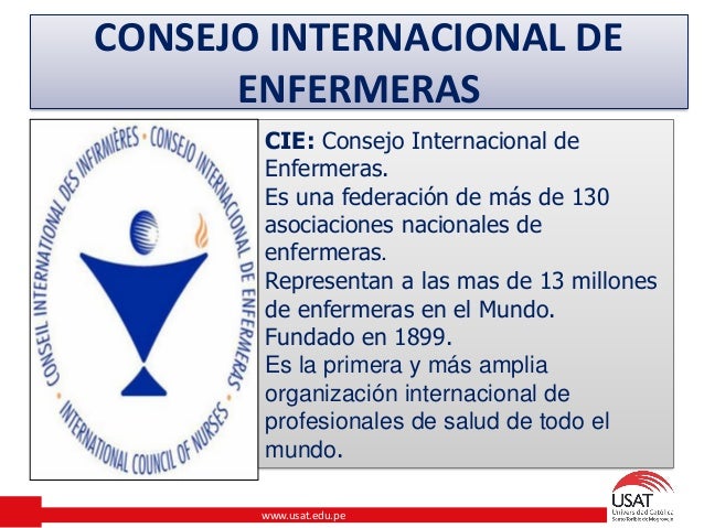 Organizaciones Nacionales e Internacionales de Enfermeria