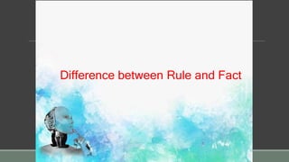 Difference between Rule and Fact
 