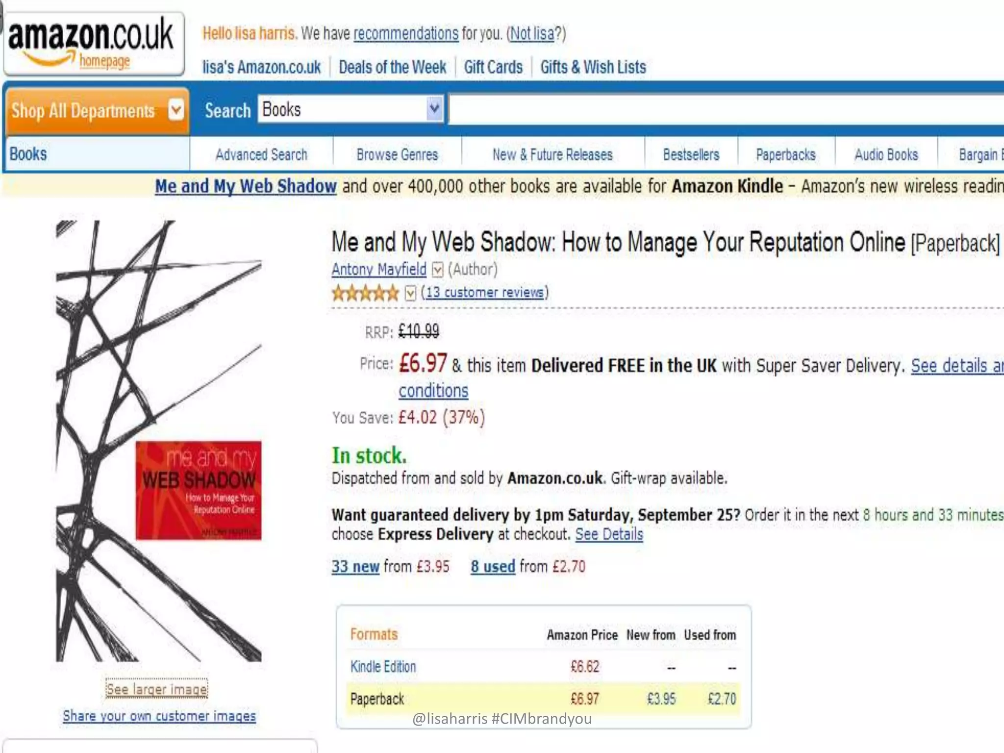 @lisaharris #CIMbrandyou 
 