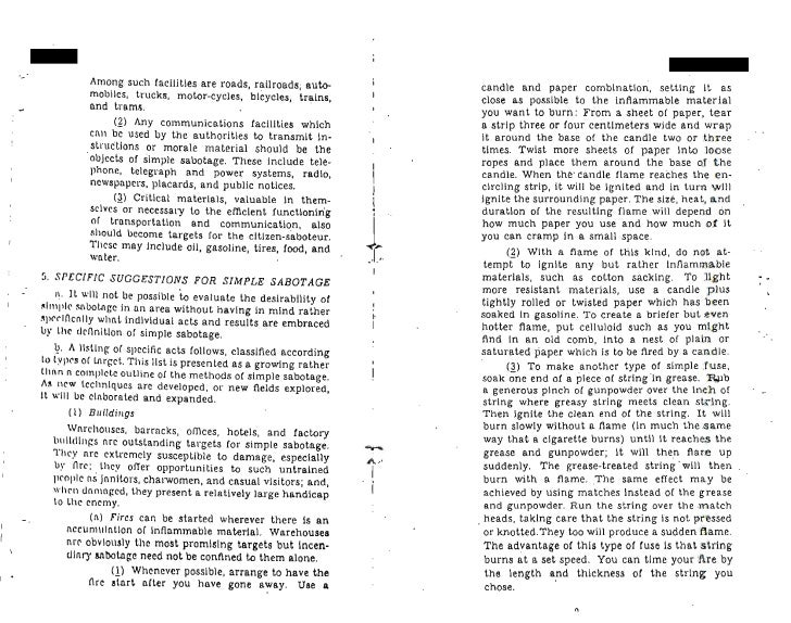 (U) OSS Simple Sabotage Field Manual