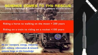 SCIENCE COMES TO THE RESCUE
Deep knowledge & understanding creates acceleration
All our transport, energy, industrial,
civ...